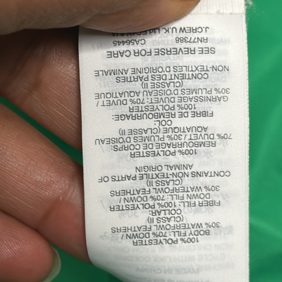 J crew puffer vest quilted size medium green - Picture 8 of 8